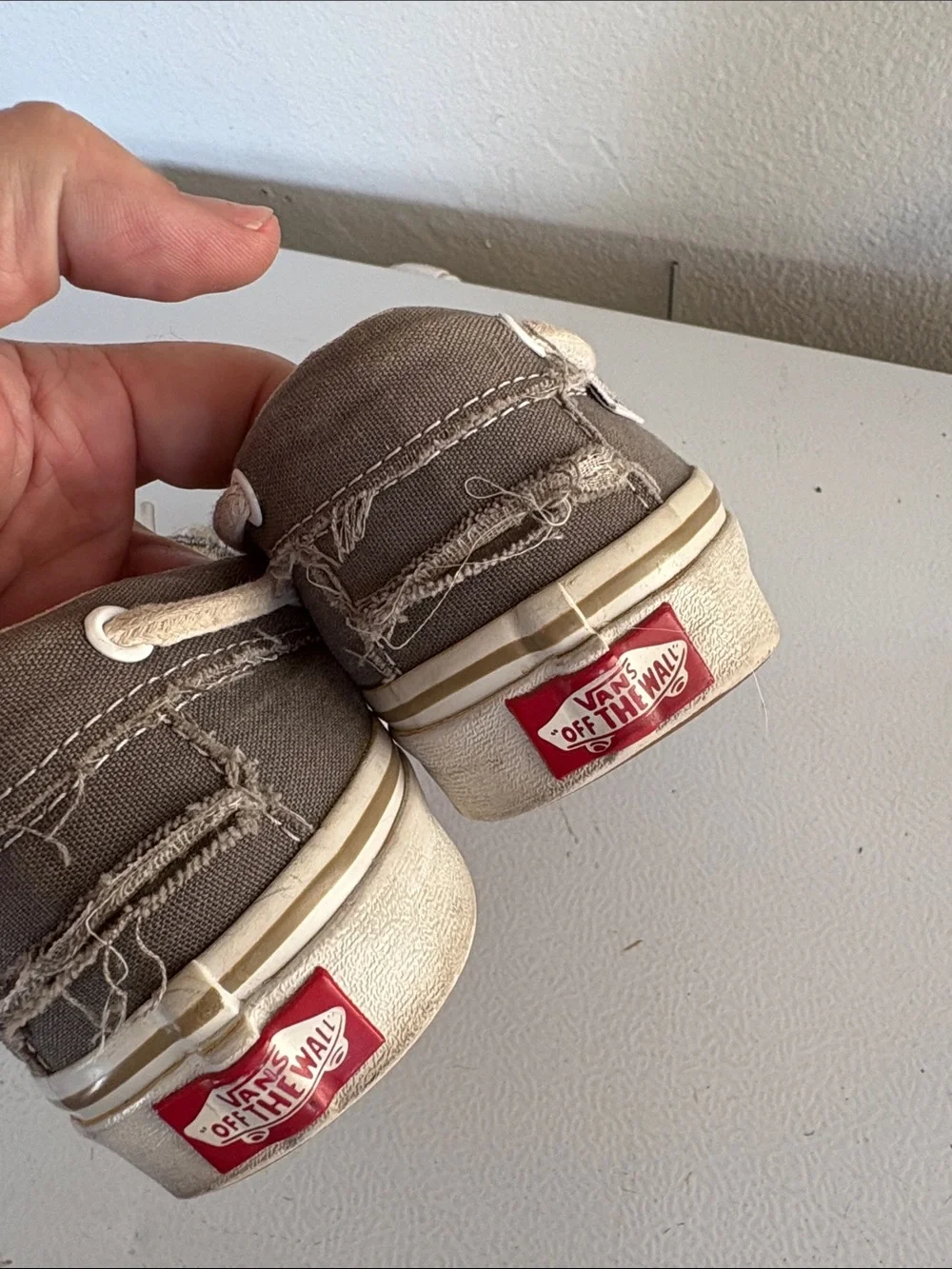 Men's Casual Canvas Boat Shoes - Gray with White Laces